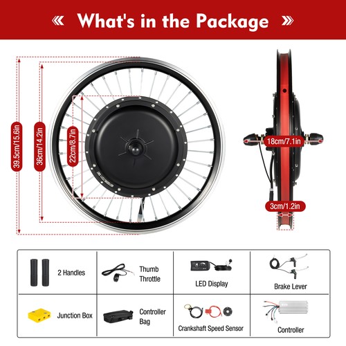 20in 1000w front - wheel, 48v