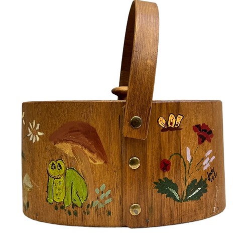 1970s bentwood box with - 1970s, handle