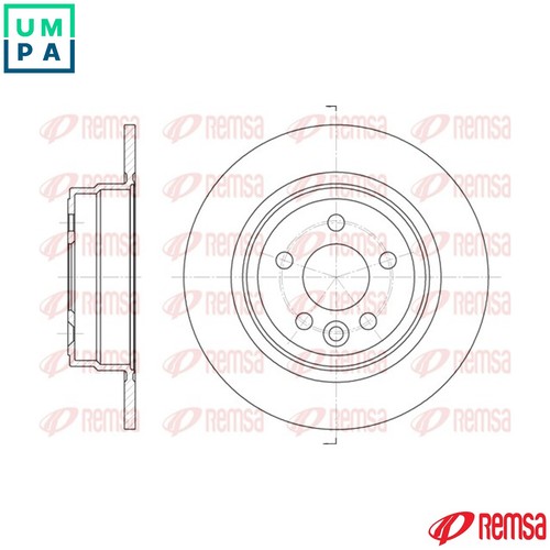 Brake disc 6615 for mg - 6615.00,