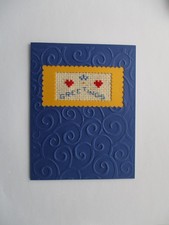 Handmade Greeting Card Cross