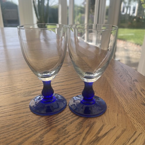 Pair vintage cobalt blue - pair,