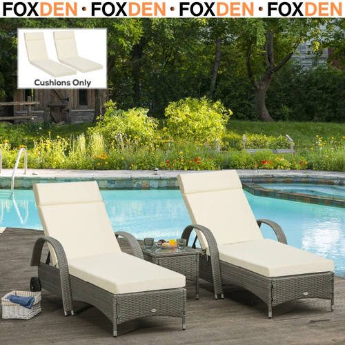Set sun lounger cushions - of, 2