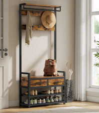 Hall Tree With Bench And Shoe