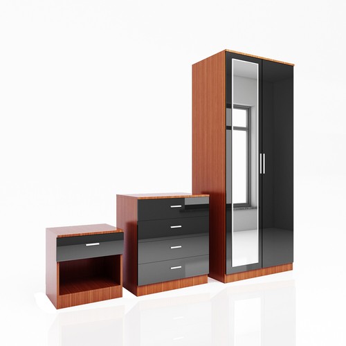 Bedroom furniture set pieces - bedroom, 3