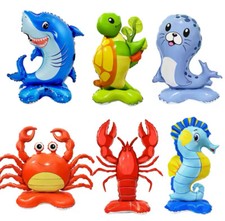 Large Under the Sea Animal Foil Balloons Ocean Theme & Birthday Decorations UK