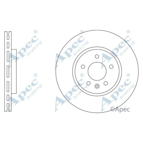 Brake discs vented - 2x,