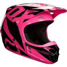 FOX V1 HELMET RACE MOTOCROSS MX - PINK enduro bike mtb bmx full face ADULT SIZE