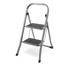 Foldable 2 3 4 Step Ladder Stepladder Non Slip Tread Safety Steel Portable Stool