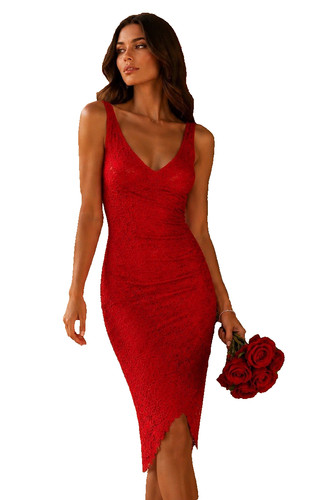 Lipsy amy red lace - amy,