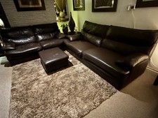 2x Brown Real Leather G Plan