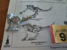 GAMES WORKSHOP `CHAOS` "DRAGON OGRE BODY #2" UNPAINTED METAL