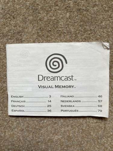 Sega dreamcast visual memory - dreamcast,