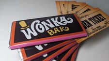 5 x Willy Wonka Chocolate bar