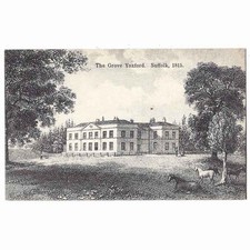 YOXFORD The Grove 1815, Suffolk Postcard Unused, Suitall Series