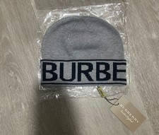 Burberry Grey Knitted Beanie