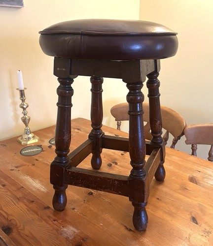 Vintage wooden pub - wooden, stool