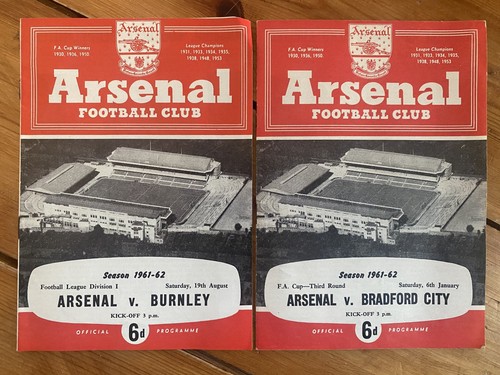 Arsenal home away programmes - arsenal, &