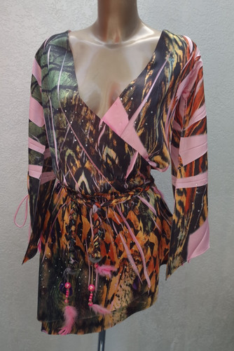 Satin wrap dress size - wrap, 12