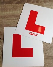 Learner L Plates for Moped or Scooter Rigid & Sticky Motorbike L Plate Set