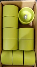 IKEA STUVA GRUNDLIG Wardrobe Legs LIME GREEN SCREWON ENDCAPS ONLY (SOLD IN PAIR)