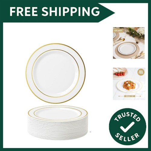 White plastic dinner - plastic,