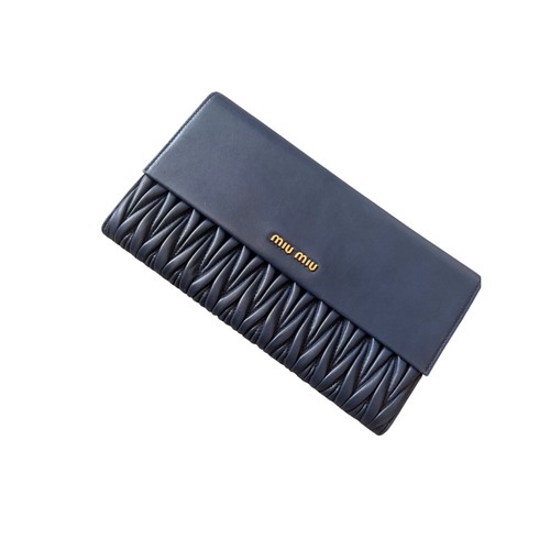 Miu matelasse navy blue - navy,