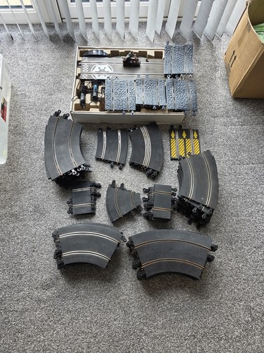 Scalextric track job lot - scalextric,