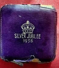 925 Silver Medal Celebrating 1935 Edward V & Mary Silver Jubilee Hallmarked 1934