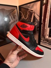 Jordan 1 Retro High Banned (2016) Black/Varsity Red/White 555088-001 UK 9