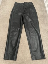 ZARA FAUX LEATHER  CROPPED LEG