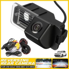 For VW Golf MK6 MK7 Rear View 110° Reverse Camera License Number Plate Light