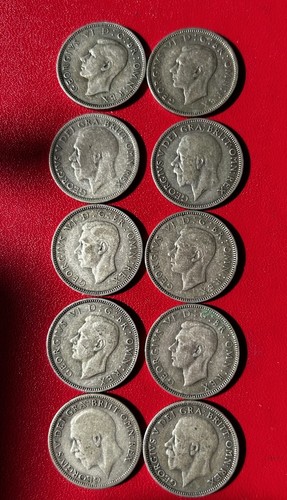 Silver shillings pre - pre, 1947