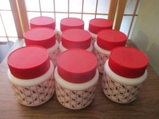 Vintage set nine milk - of,
