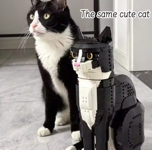 Lego tuxedo cat creative - lego,