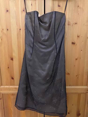 Gorgeous black silk beaded - black,