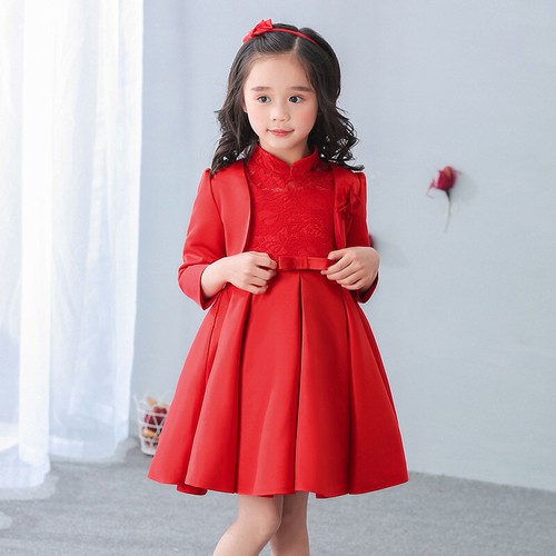 Girl satin bolero - jacket, open