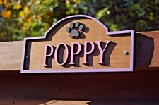 Wooden Dog Kennel Name Plaque, Stable Door Name Plaque