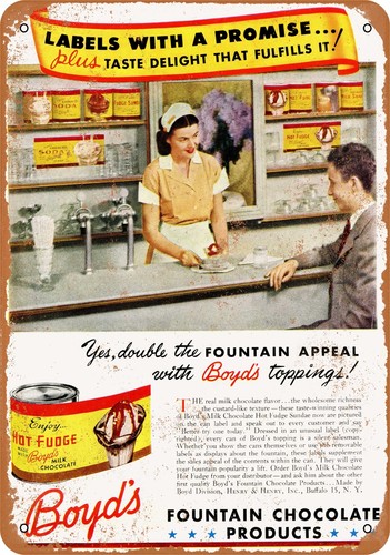 Metal sign 1945 - 1945, boyd's