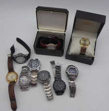 Job Lot of Gent's Quartz Wristwatches - Inc Casio Edifice / Accurist Chronograph