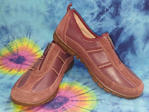 Dash burgundy leather suede - leather,