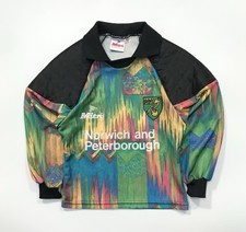 1994/96 Norwich City Goalkeeper Football Shirt Kids Small Youth Mitre RARE