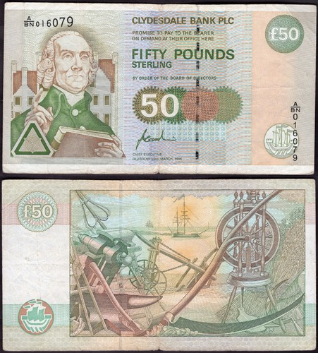 Clydesdale bank 50 - (he),