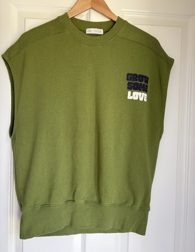 Zara green sleeveless - zara,