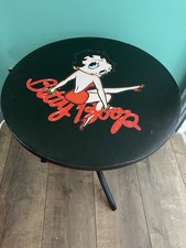 Vintage Betty Boop Wooden Round Table Retro