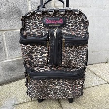 Betsey Johnson Luggage 21” Tall “Betseyville”Leopard Print (Revive)