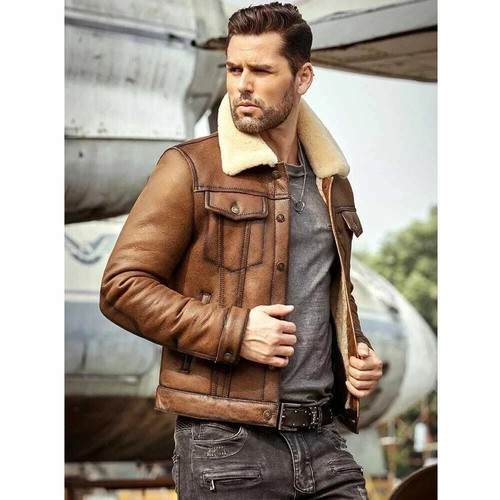 Men brown genuine - men's, b3