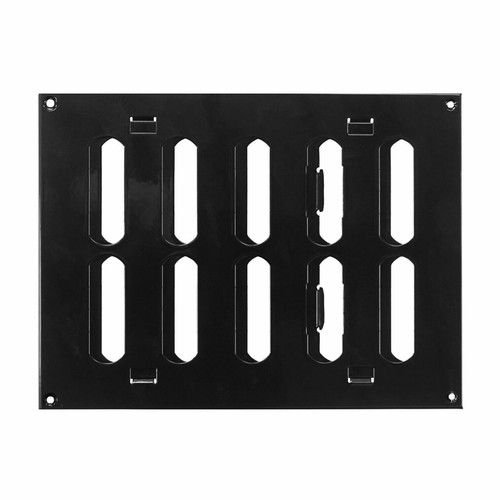 Black metal air vent - black, grille