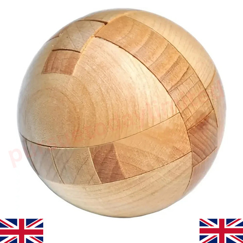Wooden puzzle magic ball - wooden, brain