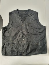 Vintage leather waistcoat 56"
