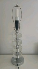 SUN ELEX lamp Clear Crystal Look  Acrylic Base 23 Inch High 
